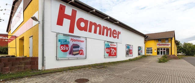 Außenansicht des Hammer Raumausstatters in Wiehe