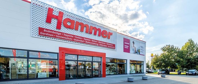 Außenansicht des Hammer Raumausstatters in Zwickau